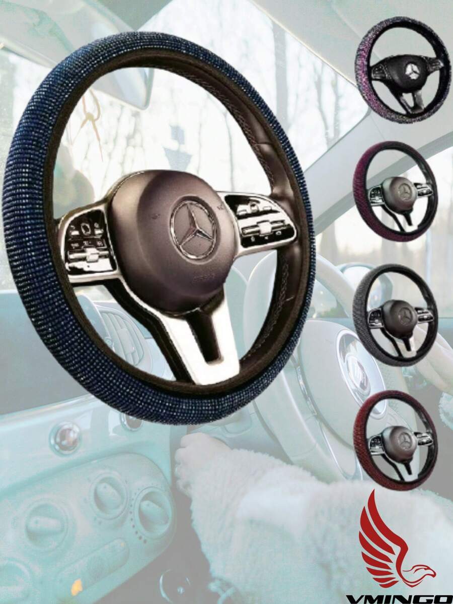 Protector funda cubre volante brillante diamante auto