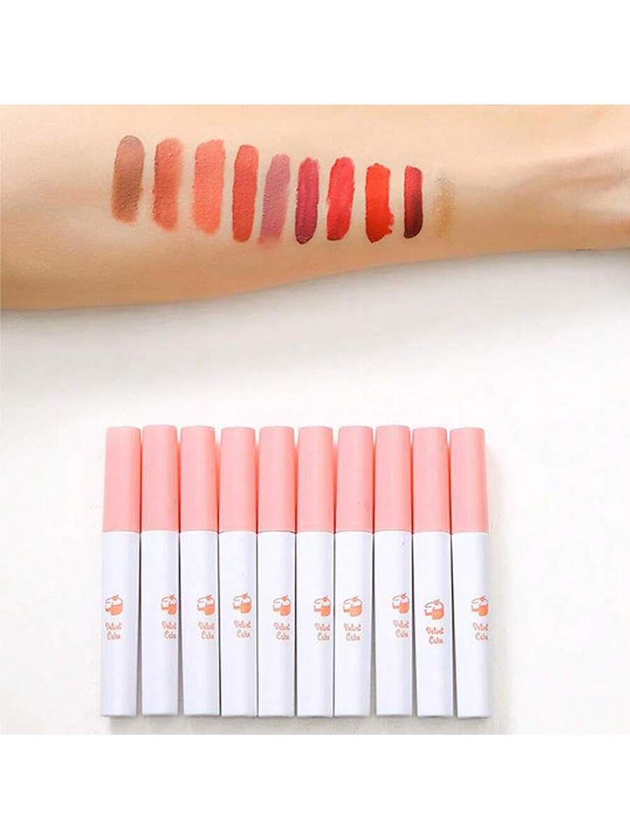 Juego de brillo de labios mate paquete de 10