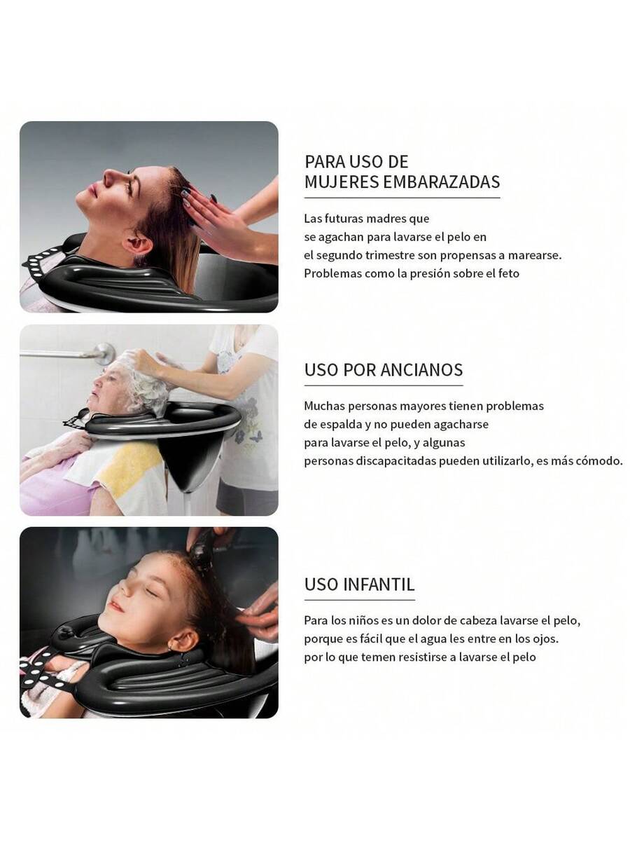 Juego de lavabo plegable para el hogar