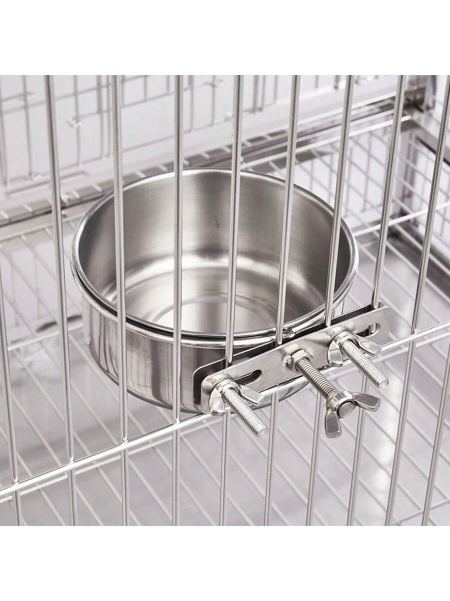 Comedero y bebedero de acero inoxidable para perros/gatos