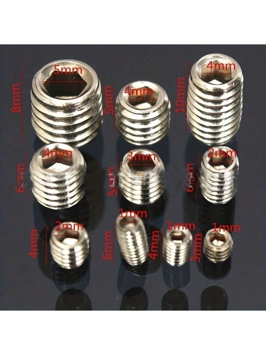 Set de 100-200 piezas de tornillos Allen de acero inoxidable