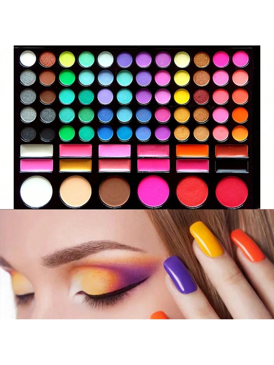 Paleta de sombras de ojos de maquillaje de 78 colores