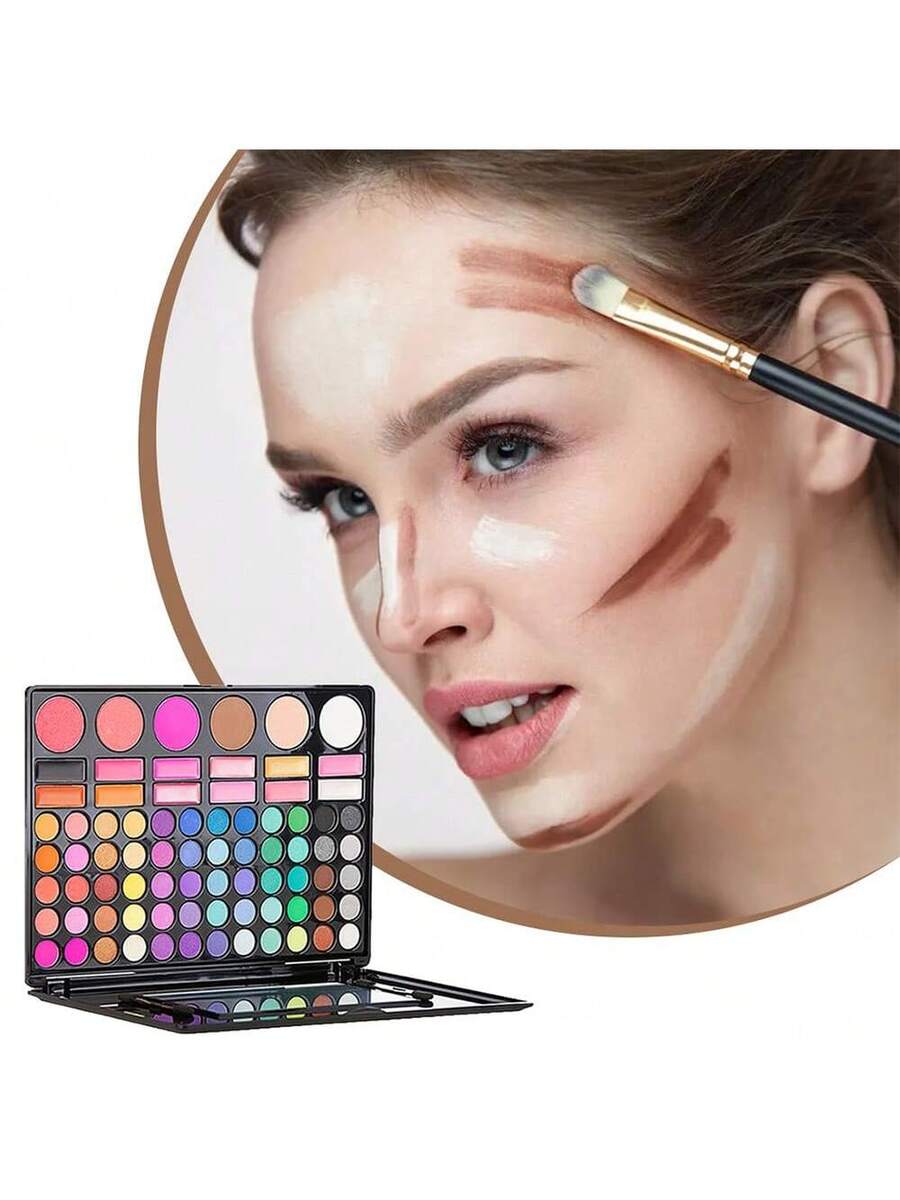 Paleta de sombras de ojos de maquillaje de 78 colores