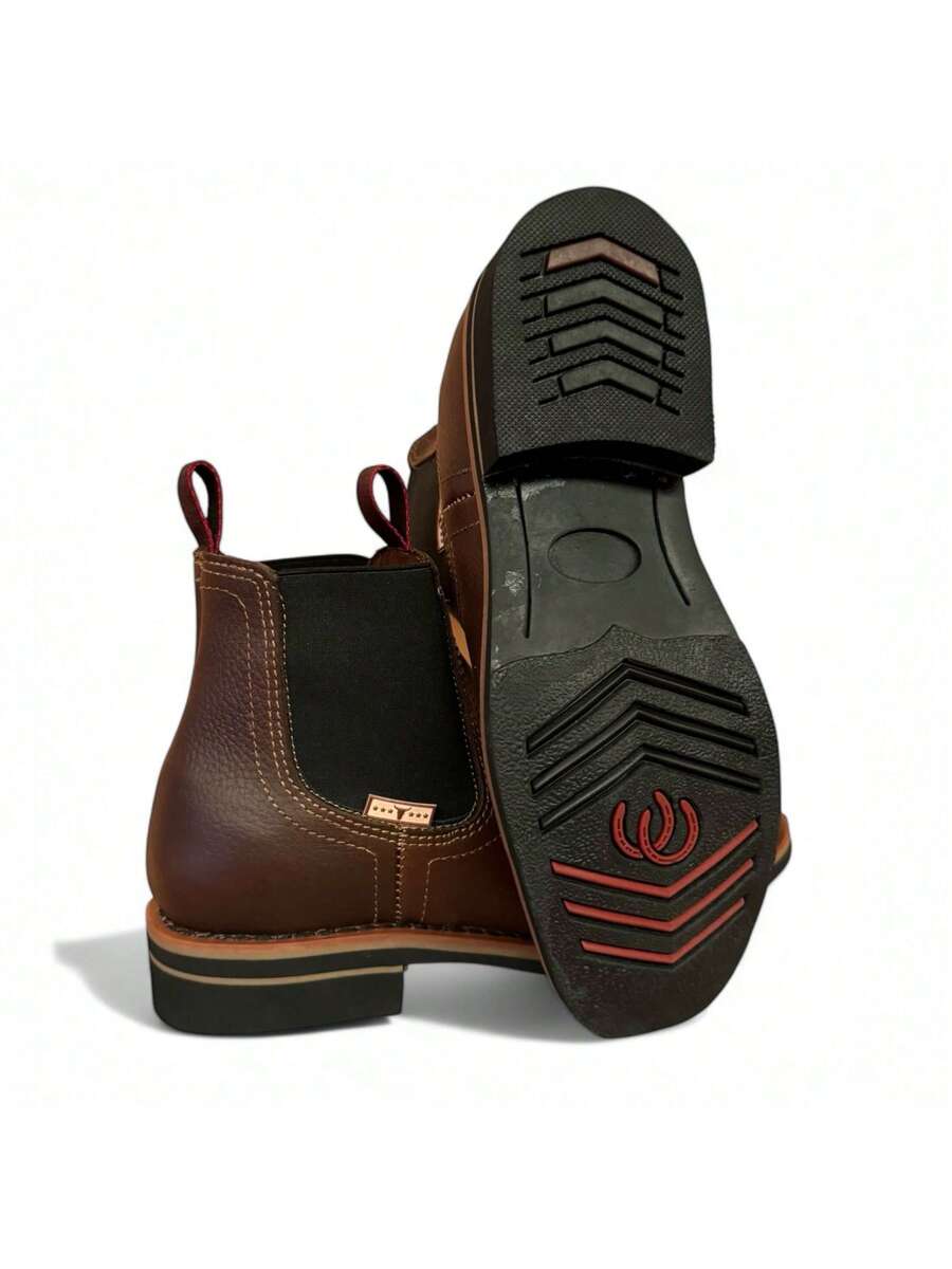 BOTINES EN PIEL GENUINA VAQUEROS USO CASUAL MOTOCICLETA O MONTAR MARCA TOMAS