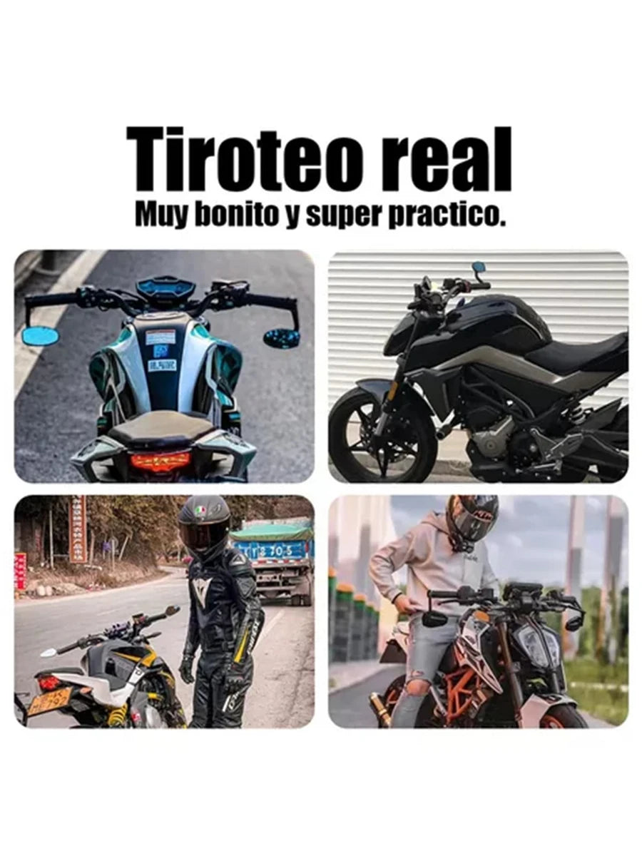 Espejos Moto Deportivos Street Racer Motocicleta Anti-jitter