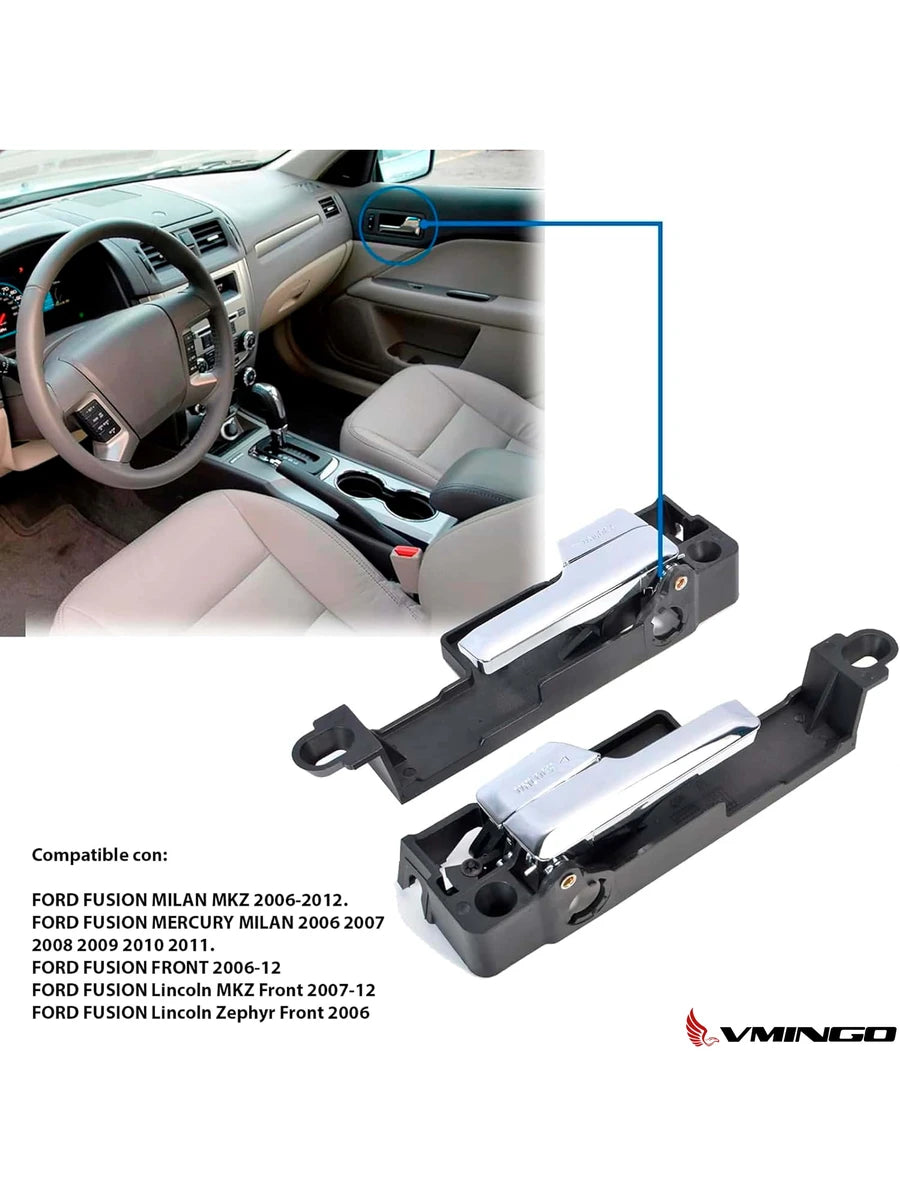 Manija FD Fusion 2006-2012 Puerta Interior 4piezas Cromada 6E5Z-5422601