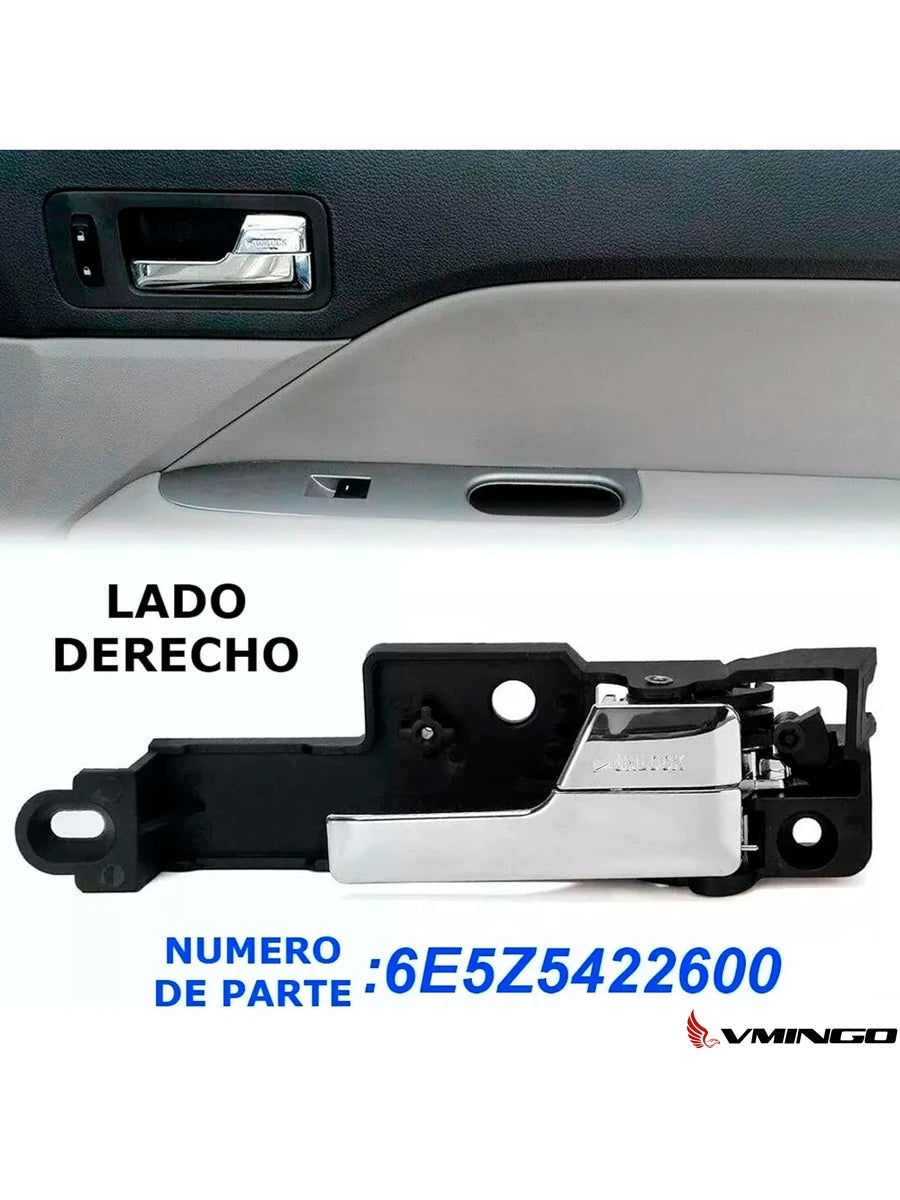 Manija FD Fusion 2006-2012 Puerta Interior 4piezas Cromada 6E5Z-5422601