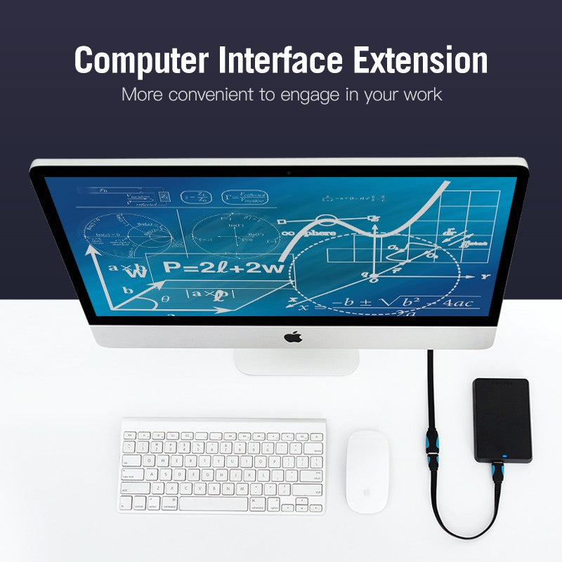 Vention Cable De Extensión Plana USB 3.0 Macho A Hembra Extensor De Datos