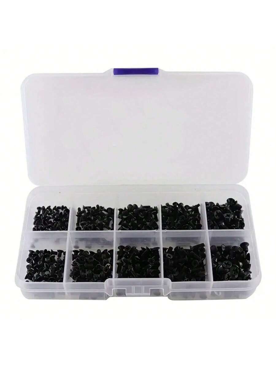Set de piezas de tornillos de cabeza plana tipo Phillips M2, M2.5, M3 KM