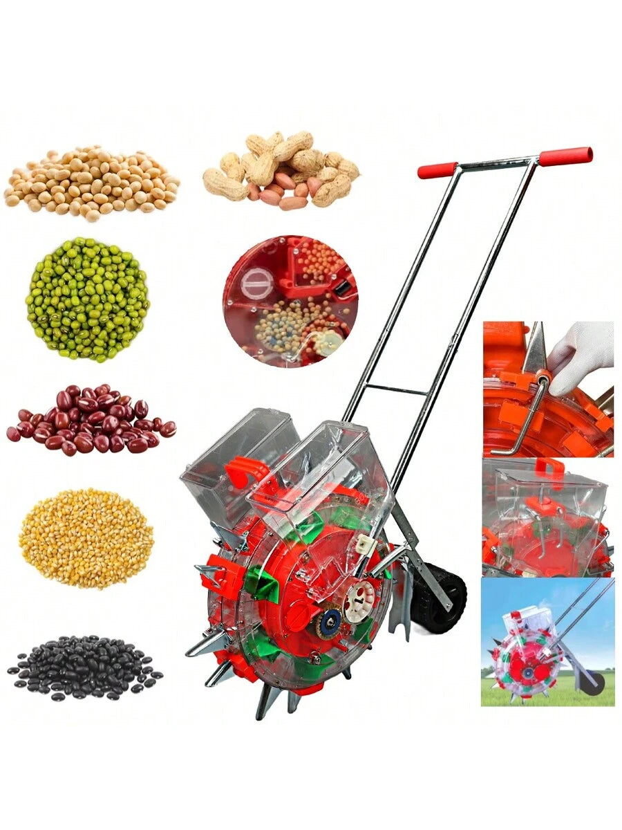 Sembradora Y Fertilizadora Manual 2 En 1 Agricola