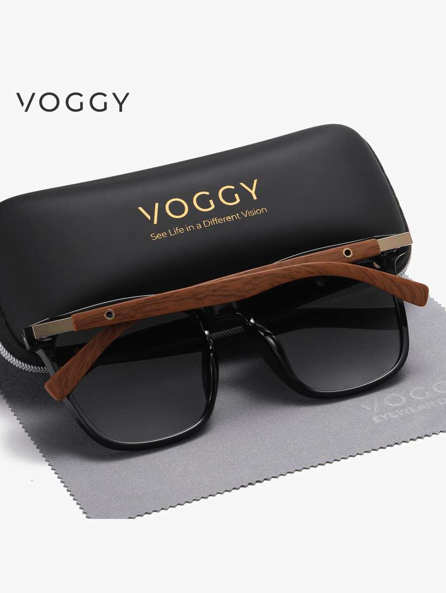 Gafas decorativas VOGGY de metal polarizadas extragrandes