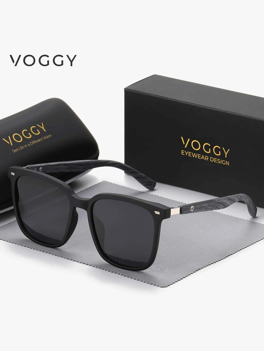 Gafas decorativas VOGGY de metal polarizadas extragrandes