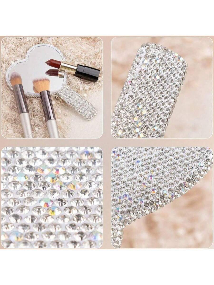 Espejo de maquillaje en forma de corazón