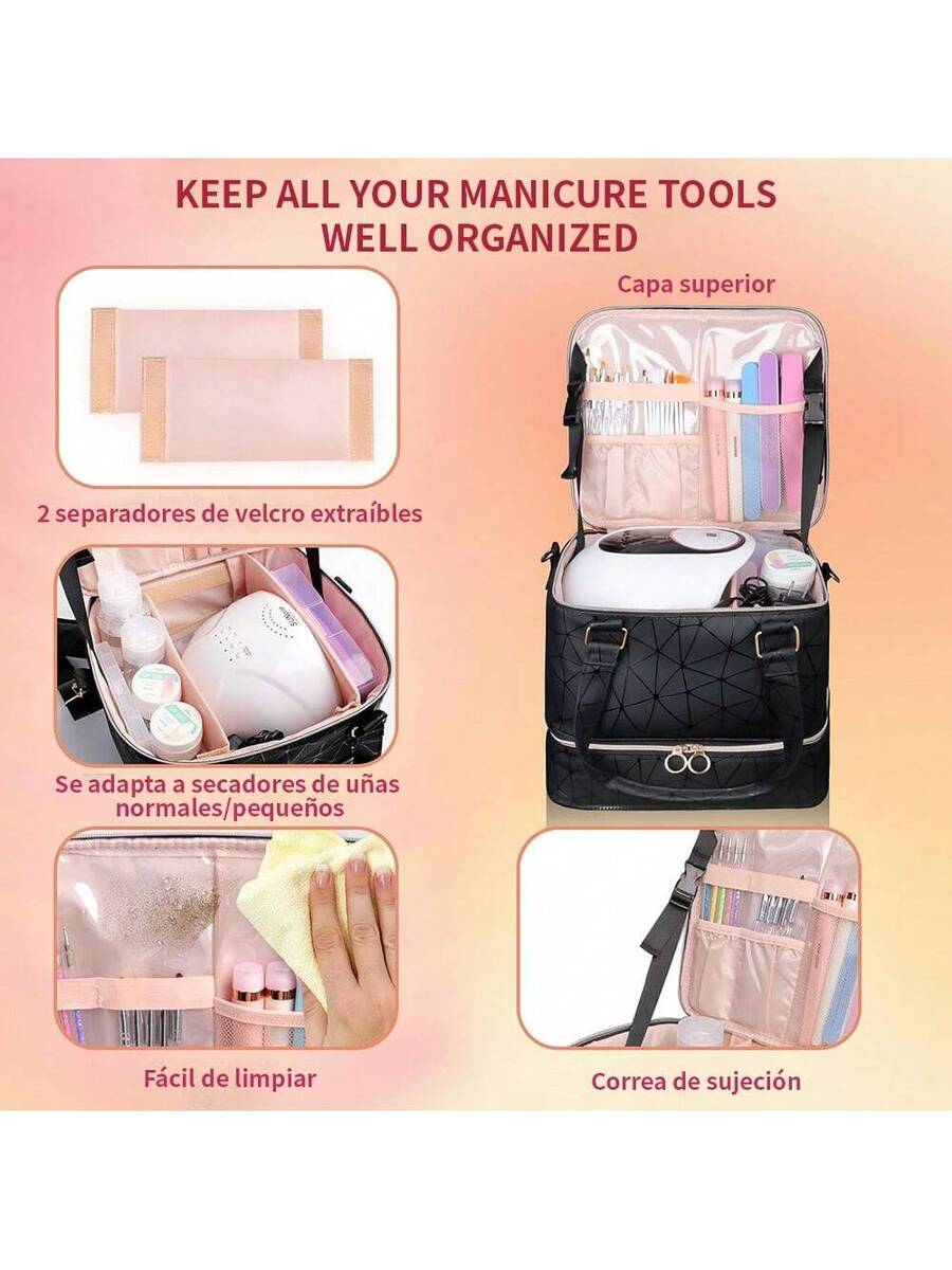 Bolsa de almacenamiento de herramientas de manicura