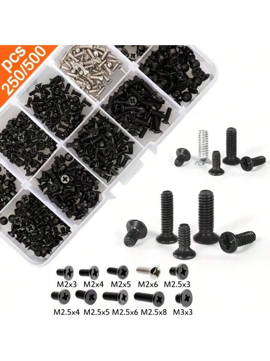 Kit surtido de tornillos pequeños para computadora