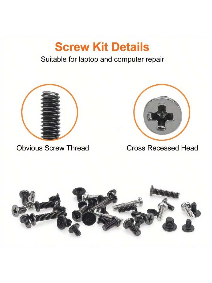Kit surtido de tornillos pequeños para computadora