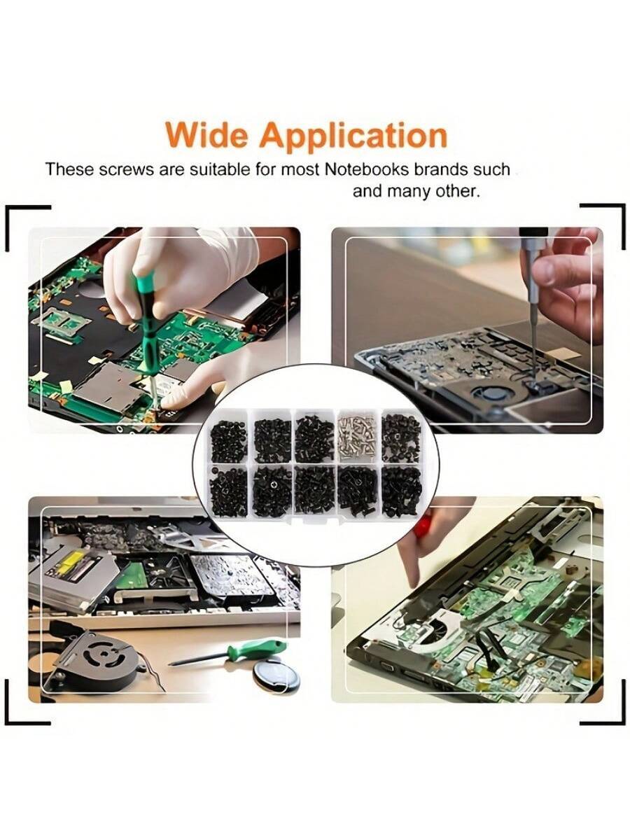 Kit surtido de tornillos pequeños para computadora
