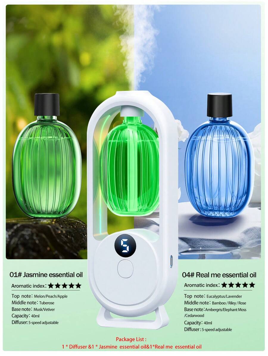 Difusor de aroma automático recargable