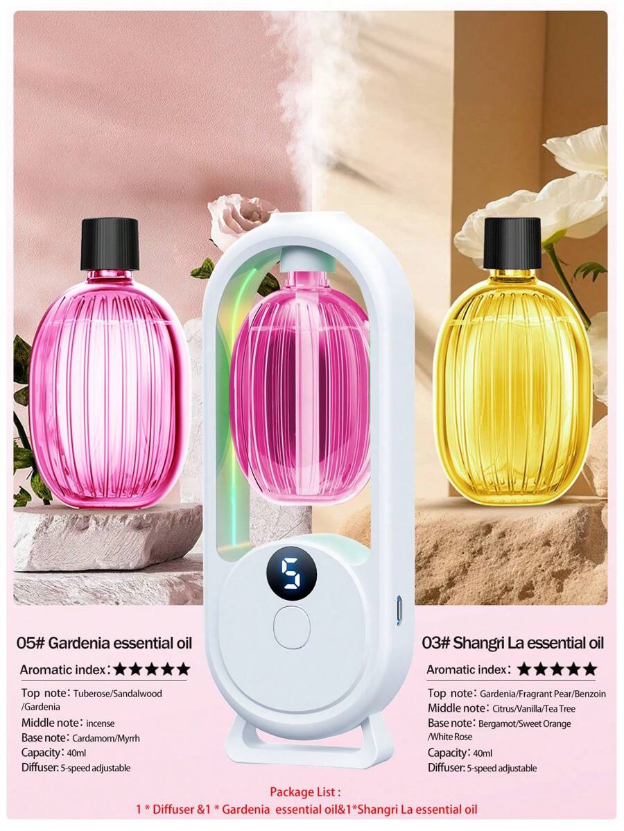 Difusor de aroma automático recargable