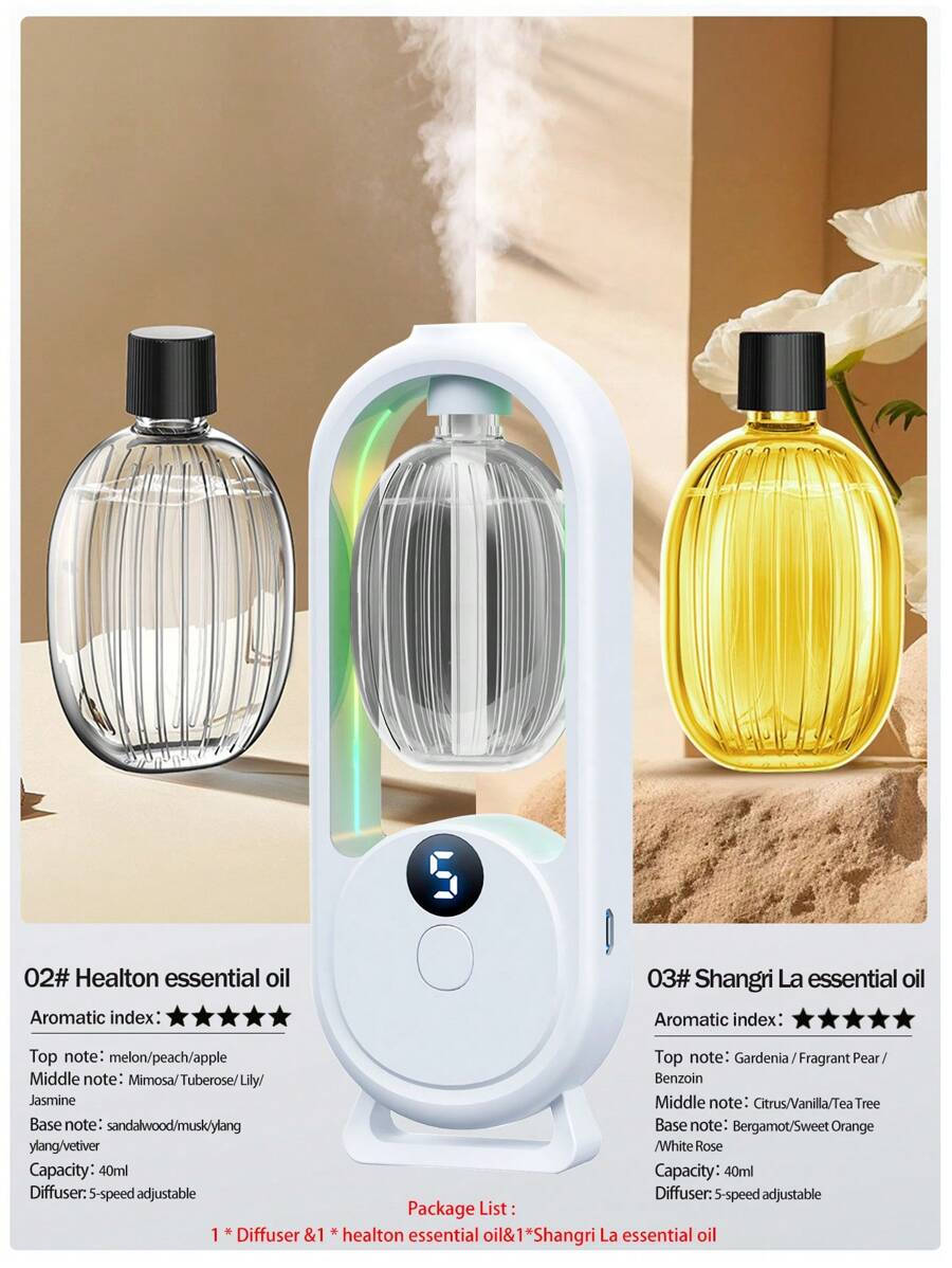 Difusor de aroma automático recargable