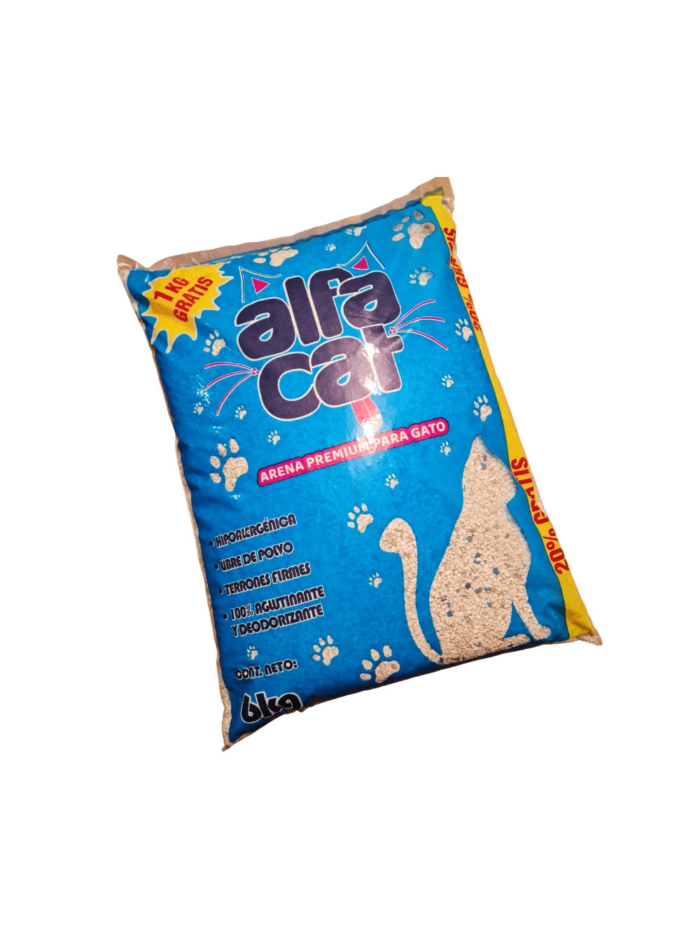 Alfa Cat 6kg Arena Sanitaria Aglutinante para Gato