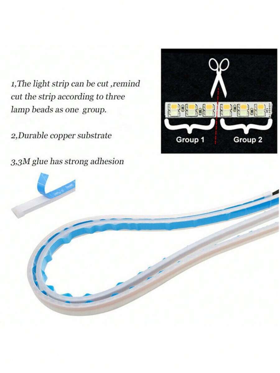 Tiras de LED DRL para faros delanteros para coche moto
