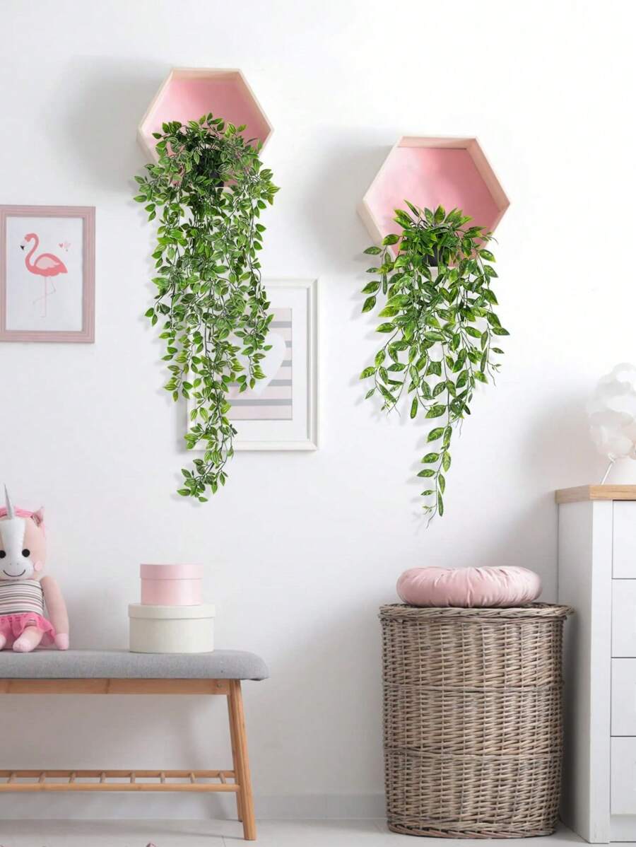 Plantas artificiales, Plantas en maceta colgantes