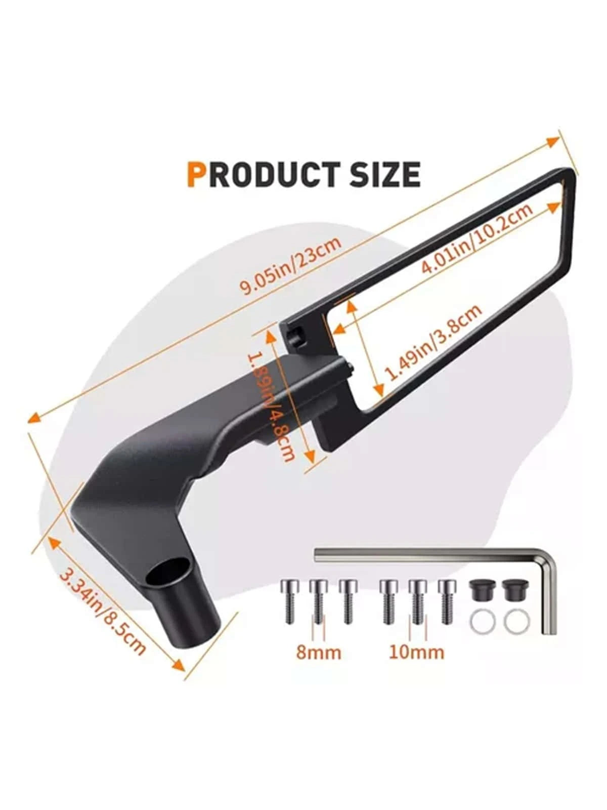 Alerón De Espejo Retrovisor Invisible Modificado Universal
