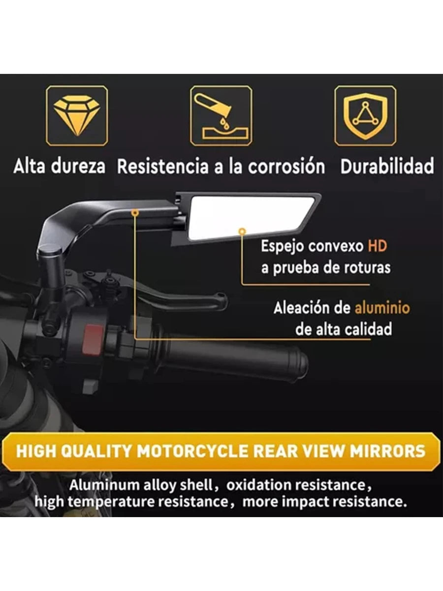Alerón De Espejo Retrovisor Invisible Modificado Universal