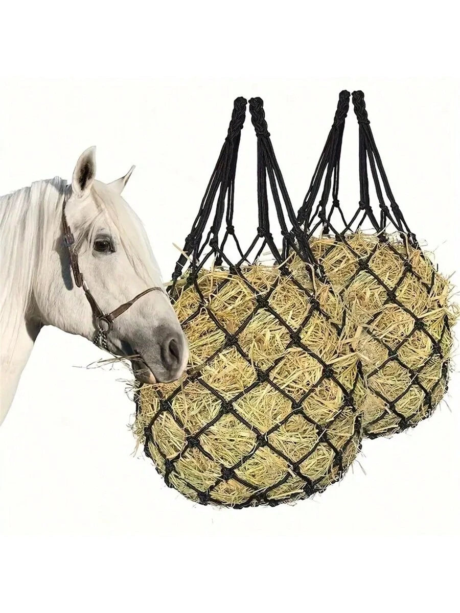 Bolsa colgante para alimentar heno