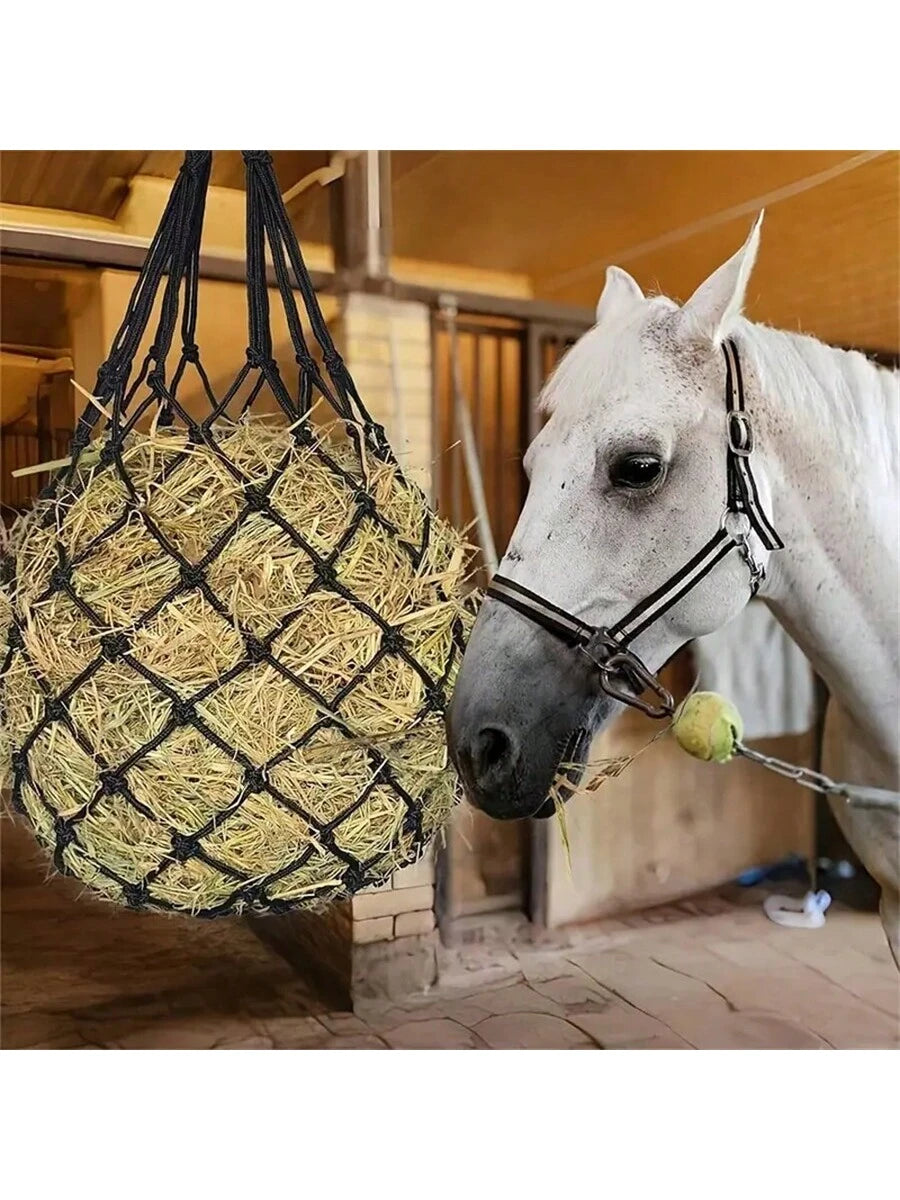 Bolsa colgante para alimentar heno