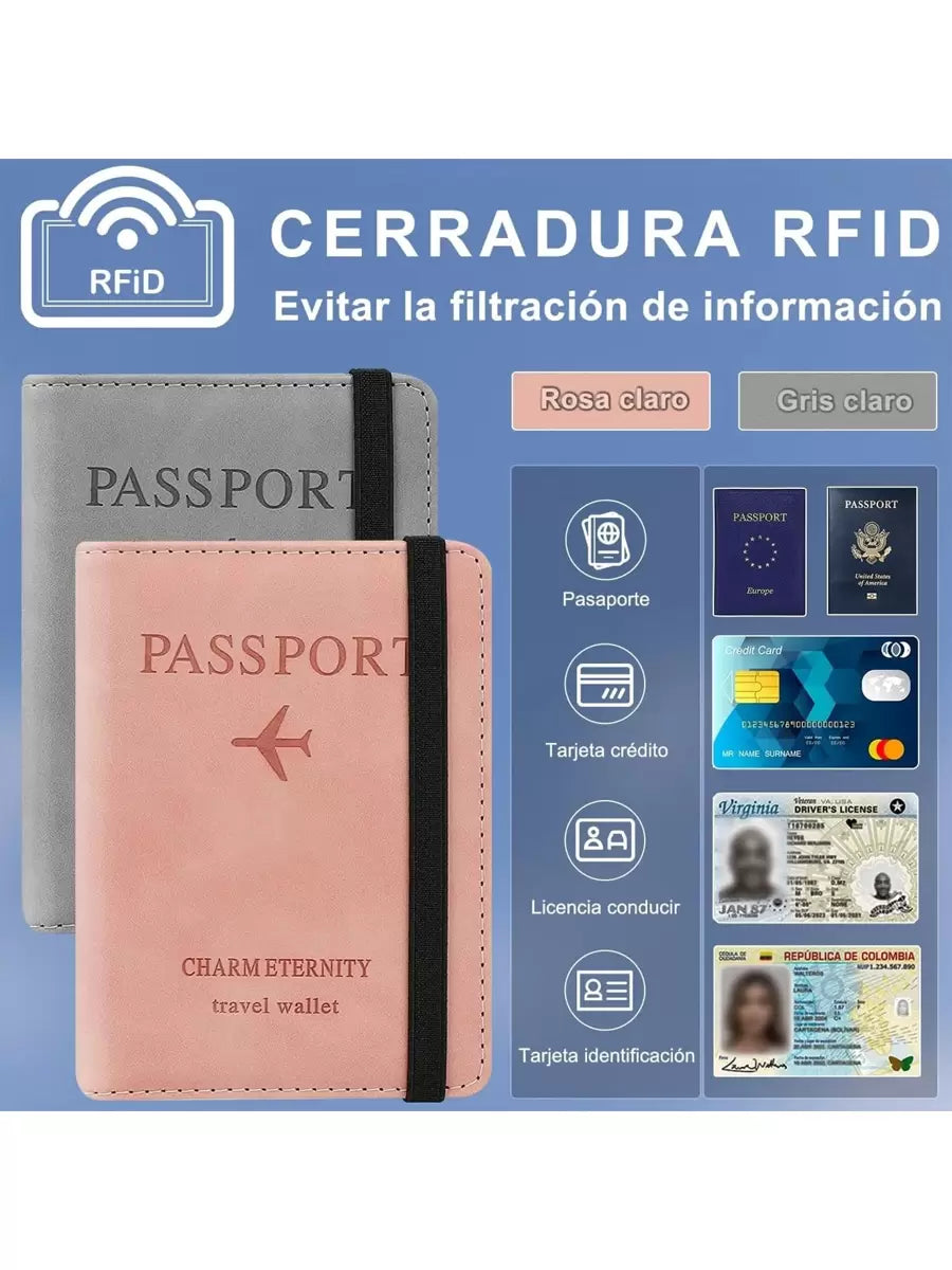 Cartera para Pasaporte RFID