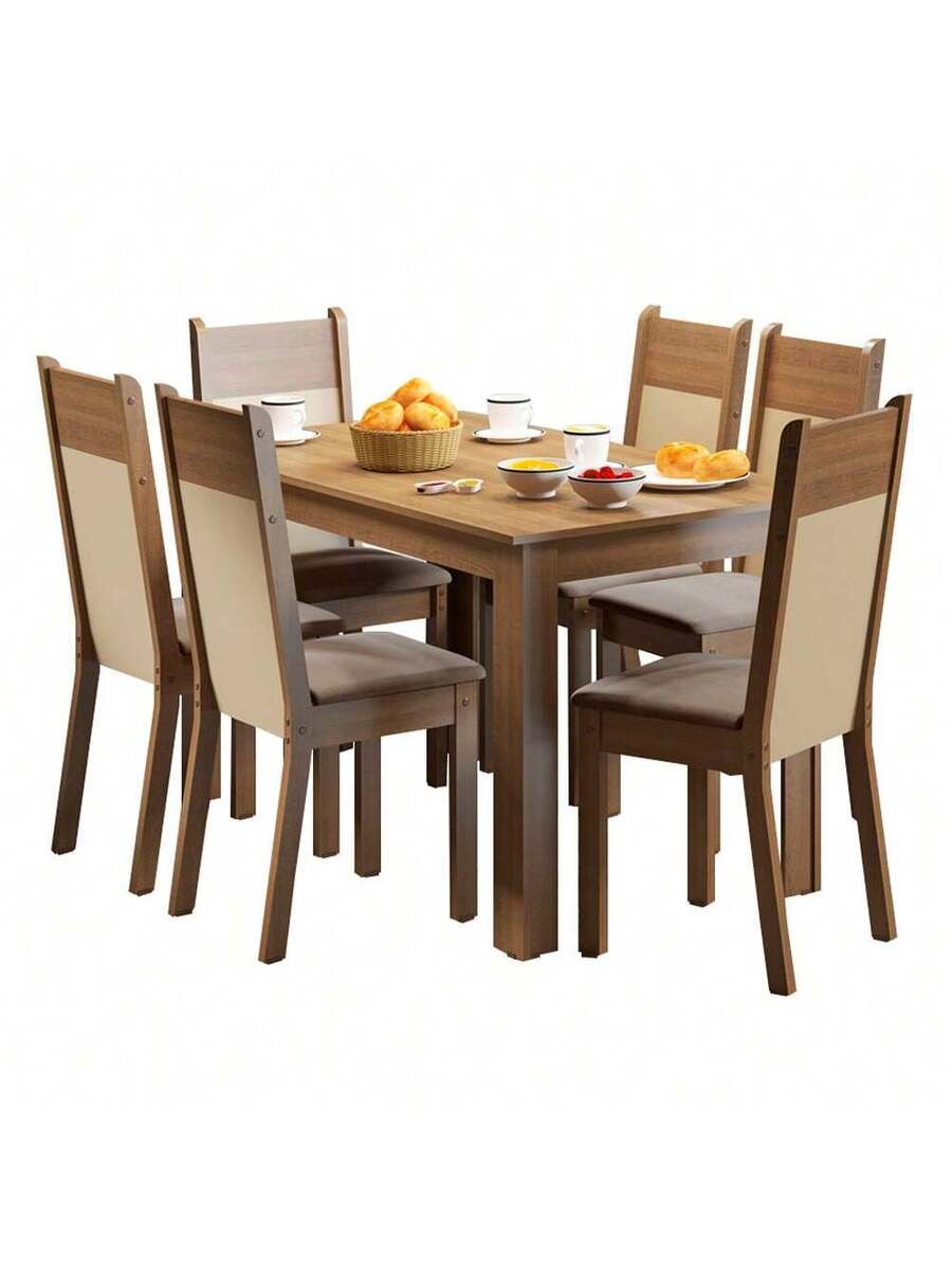 Juego De Comedor Con Mesa Y 6 Sillas