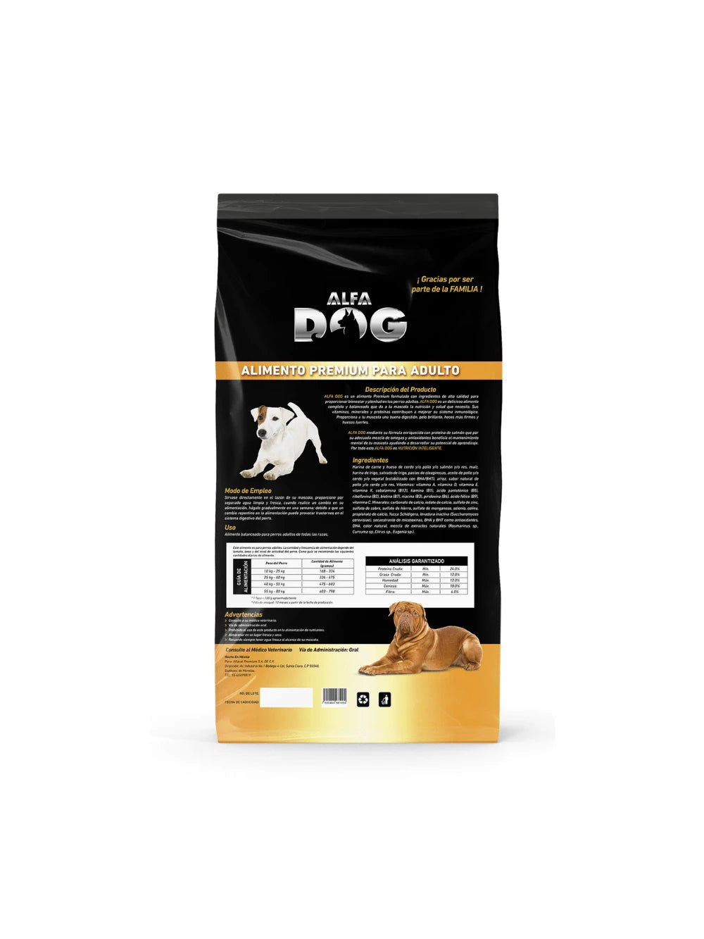 Alfa Dog Adulto 4kg  croquetas para perro todas las razas