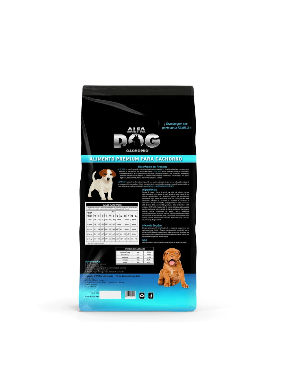 Alfa Dog Cachorro 4kg  Alimento Premium para Perro Todas Las Razas