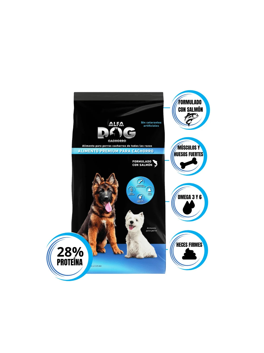 Alfa Dog Cachorro 4kg  Alimento Premium para Perro Todas Las Razas