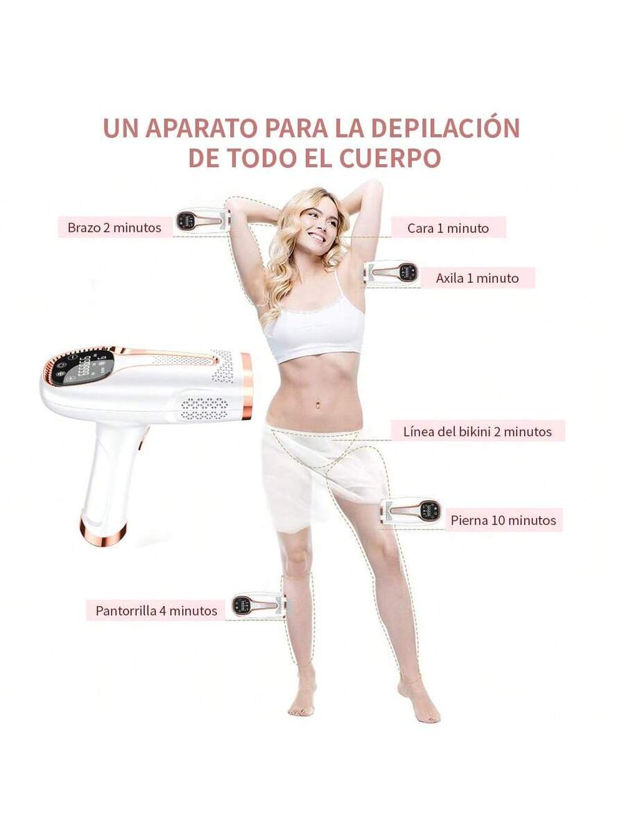 depiladora láser con punto de congelación
