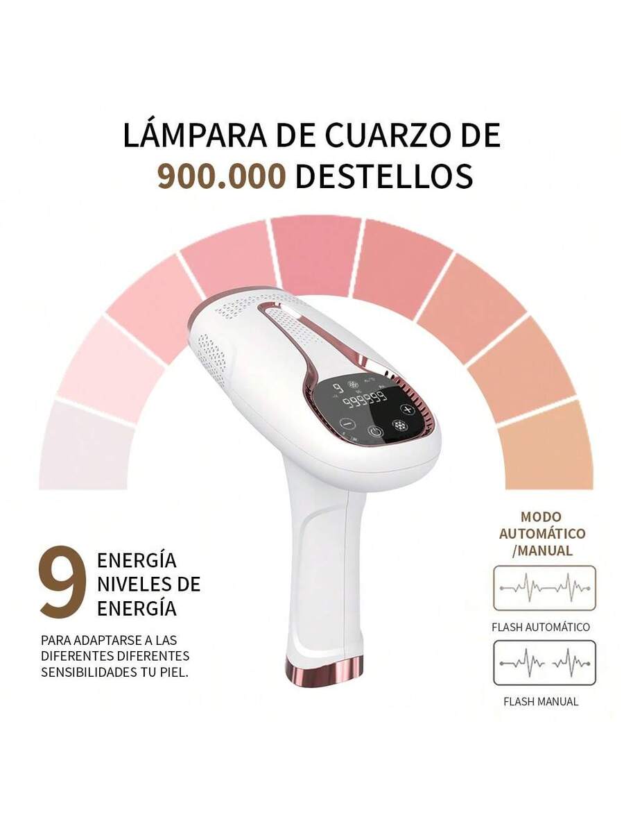 depiladora láser con punto de congelación