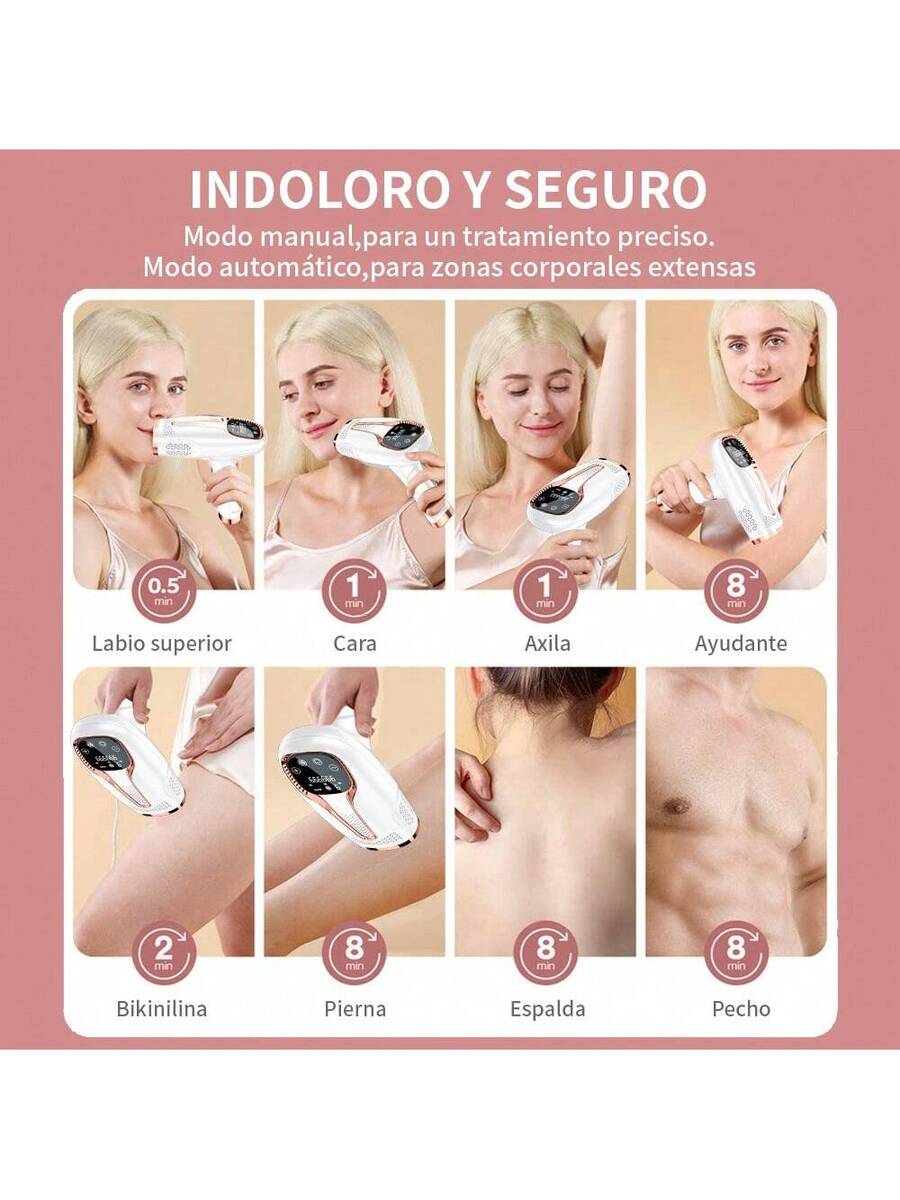 depiladora láser con punto de congelación