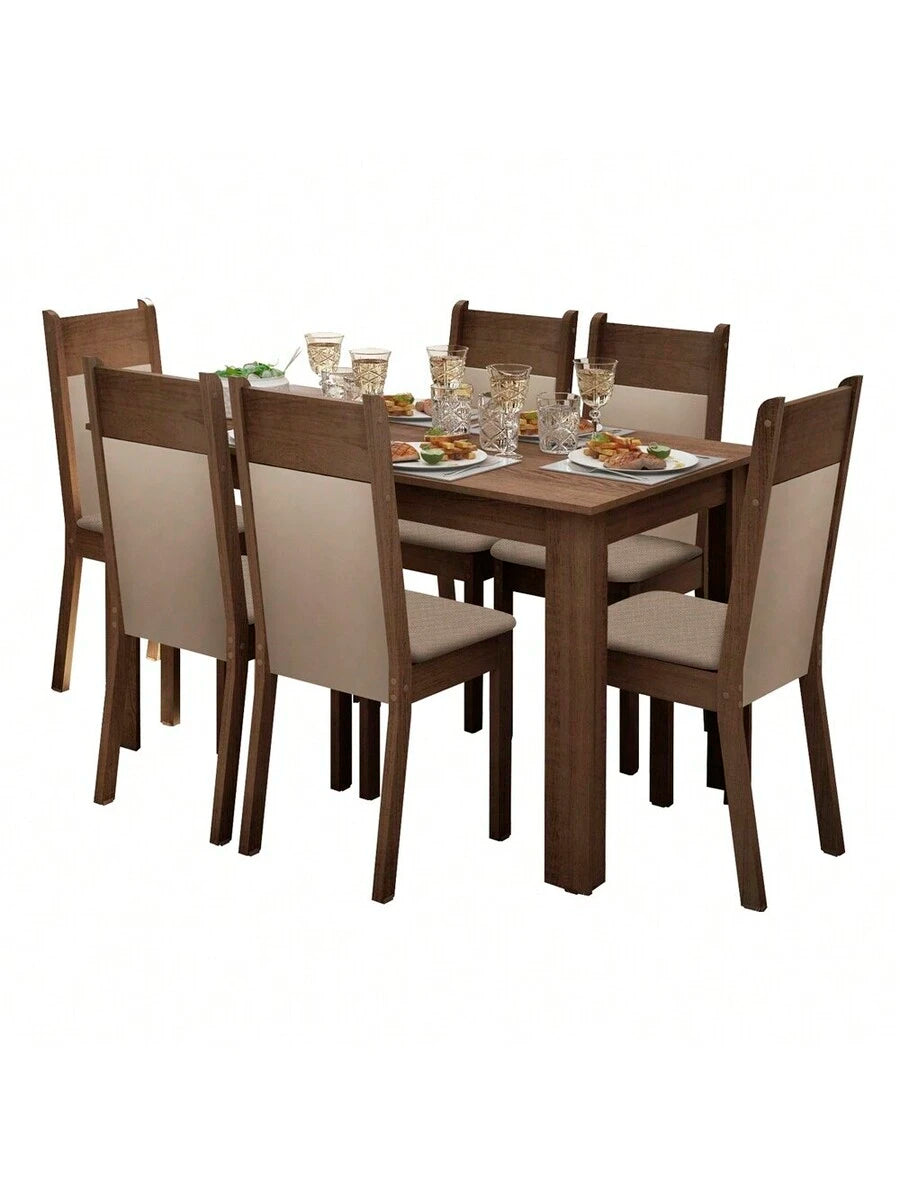 Mesa De Comedor Con 6 Sillas