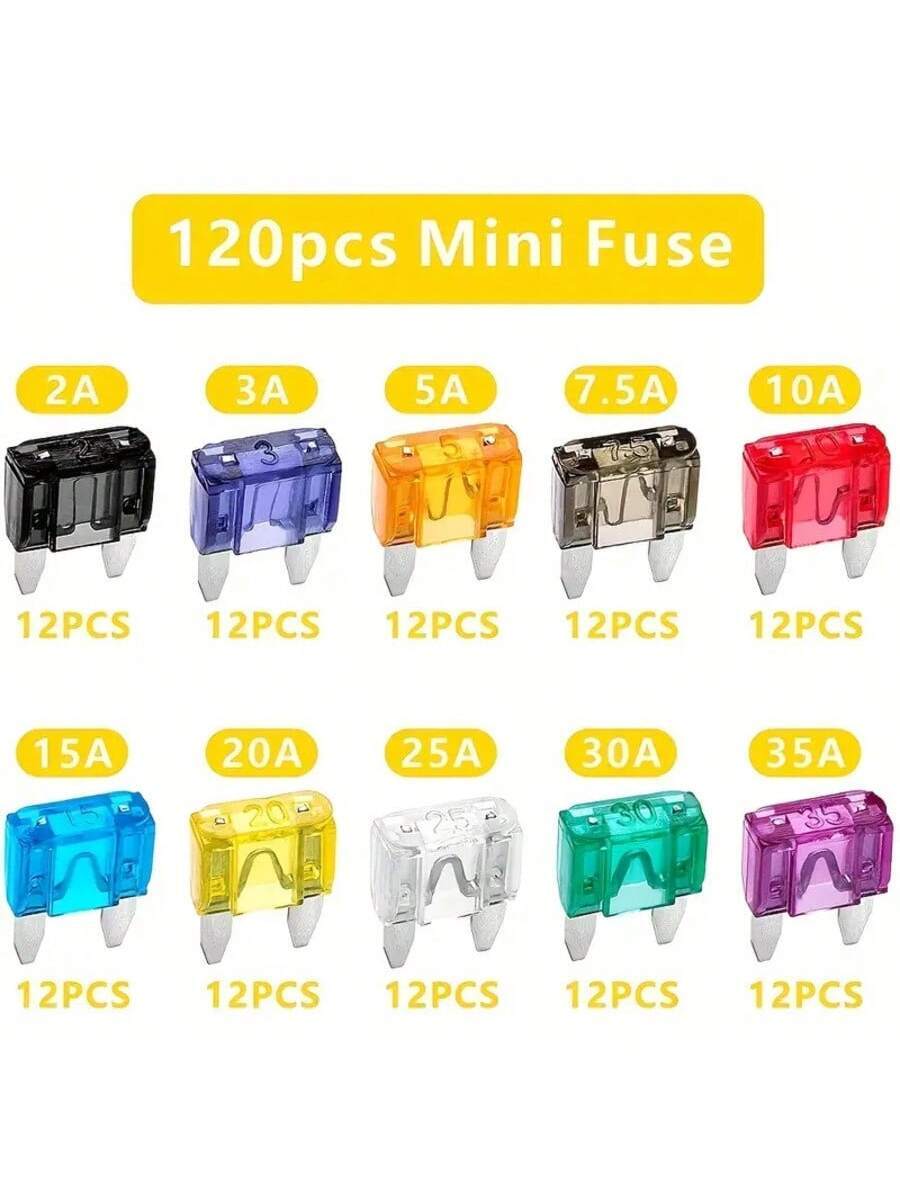 120 piezas/Caja Fusibles pequeños