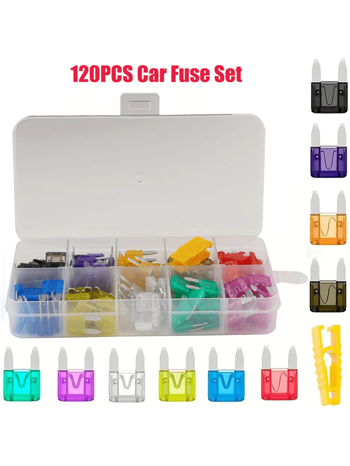 120 piezas/Caja Fusibles pequeños