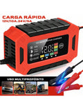Cargador Inteligente Para Batería, 12V/6A Cargador de Batería de Plomo-ácido