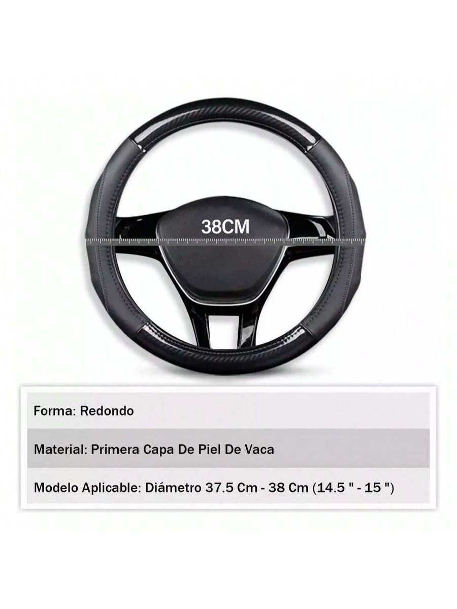 Funda Cubre Volante Filo Cromo Gama Alta Forma Redondo 38cm