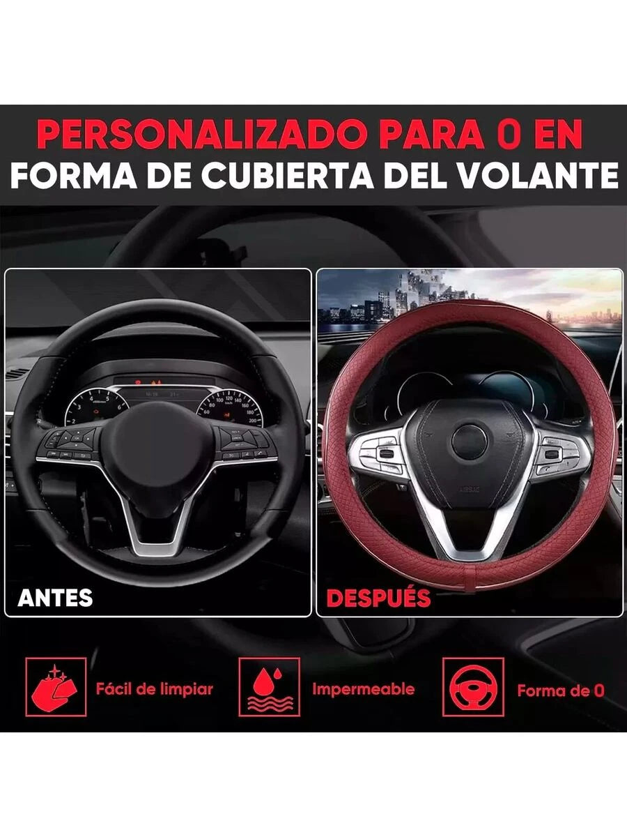 Funda Cubre Volante Filo Cromo Gama Alta Forma Redondo 38cm