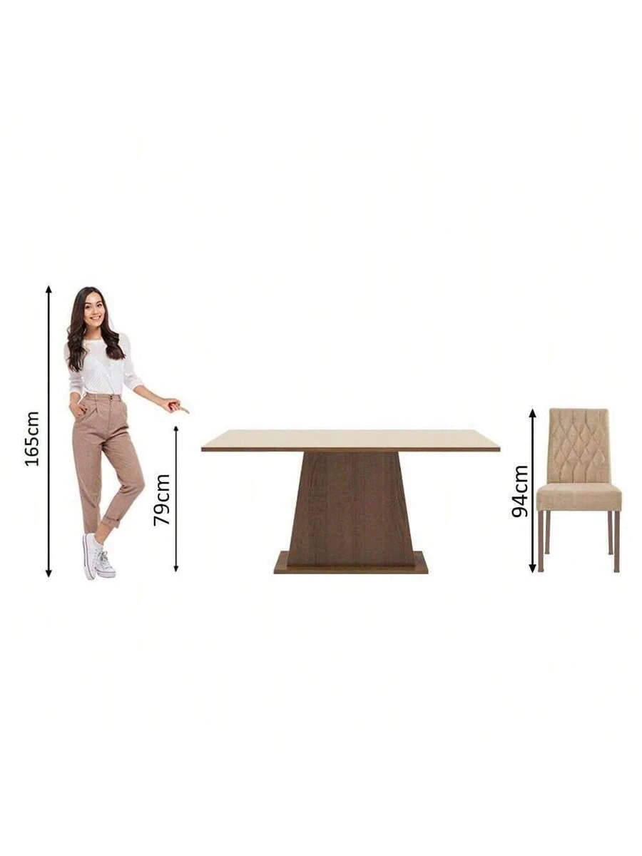 Juego De Comedor Con Mesa Y 6 Sillas