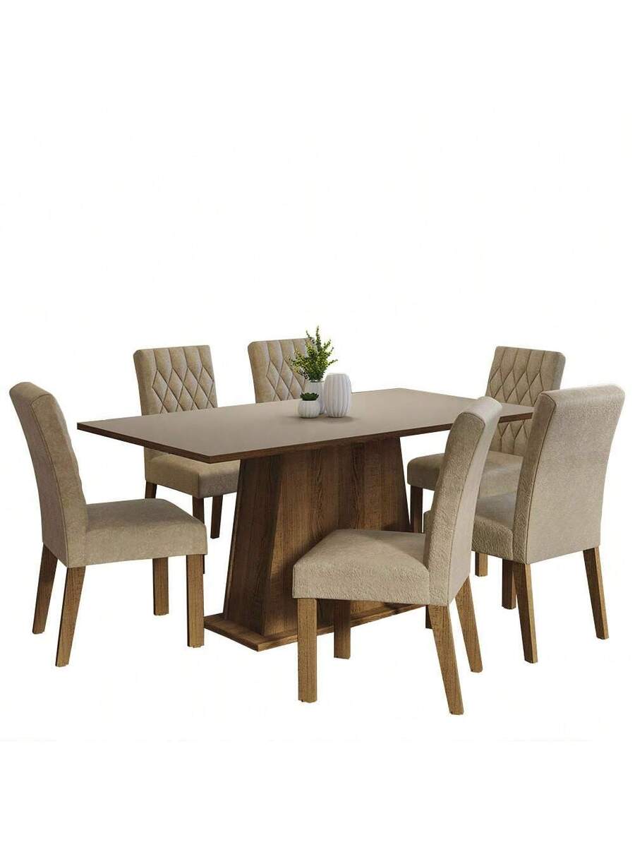 Juego De Comedor Con Mesa Y 6 Sillas
