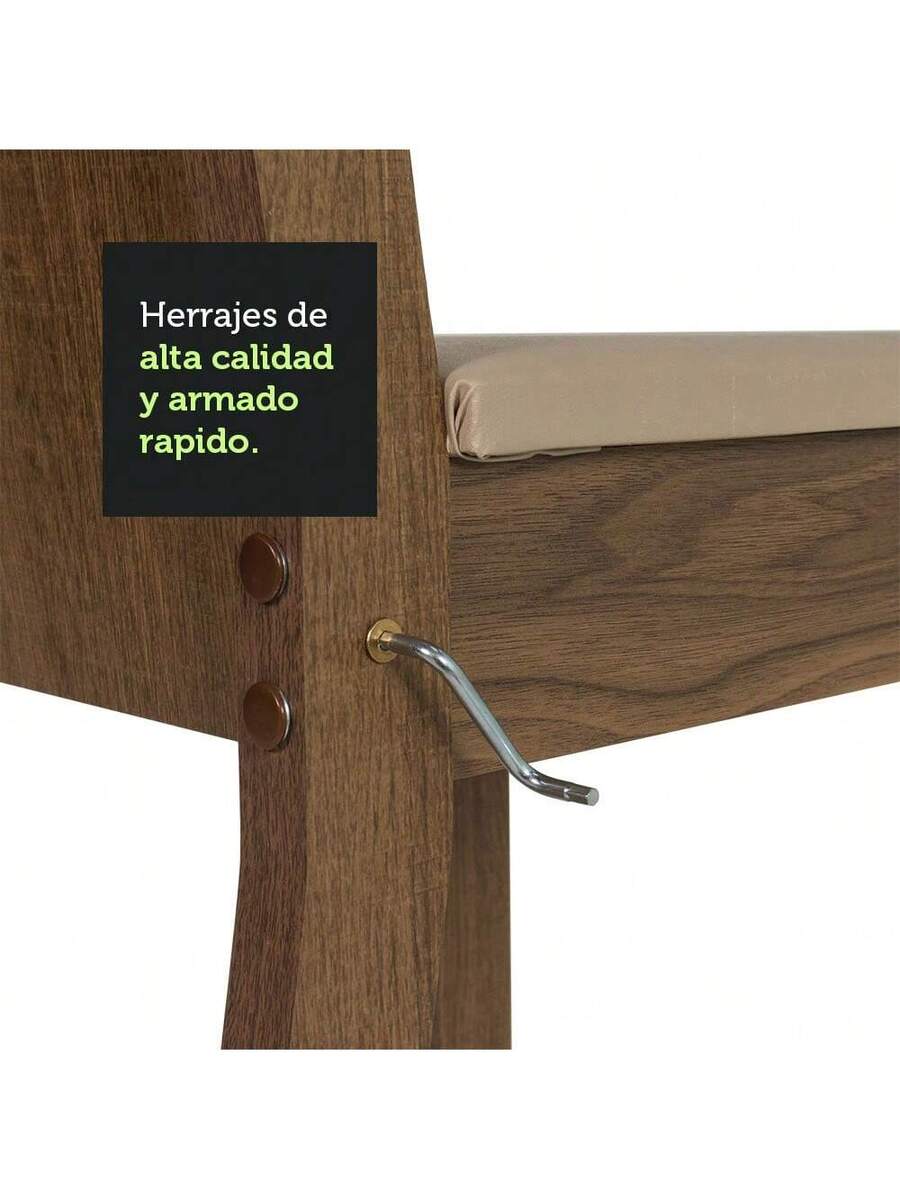 Madesa Mesa De Comedor Con Tapa De Cristal 4 Sillas