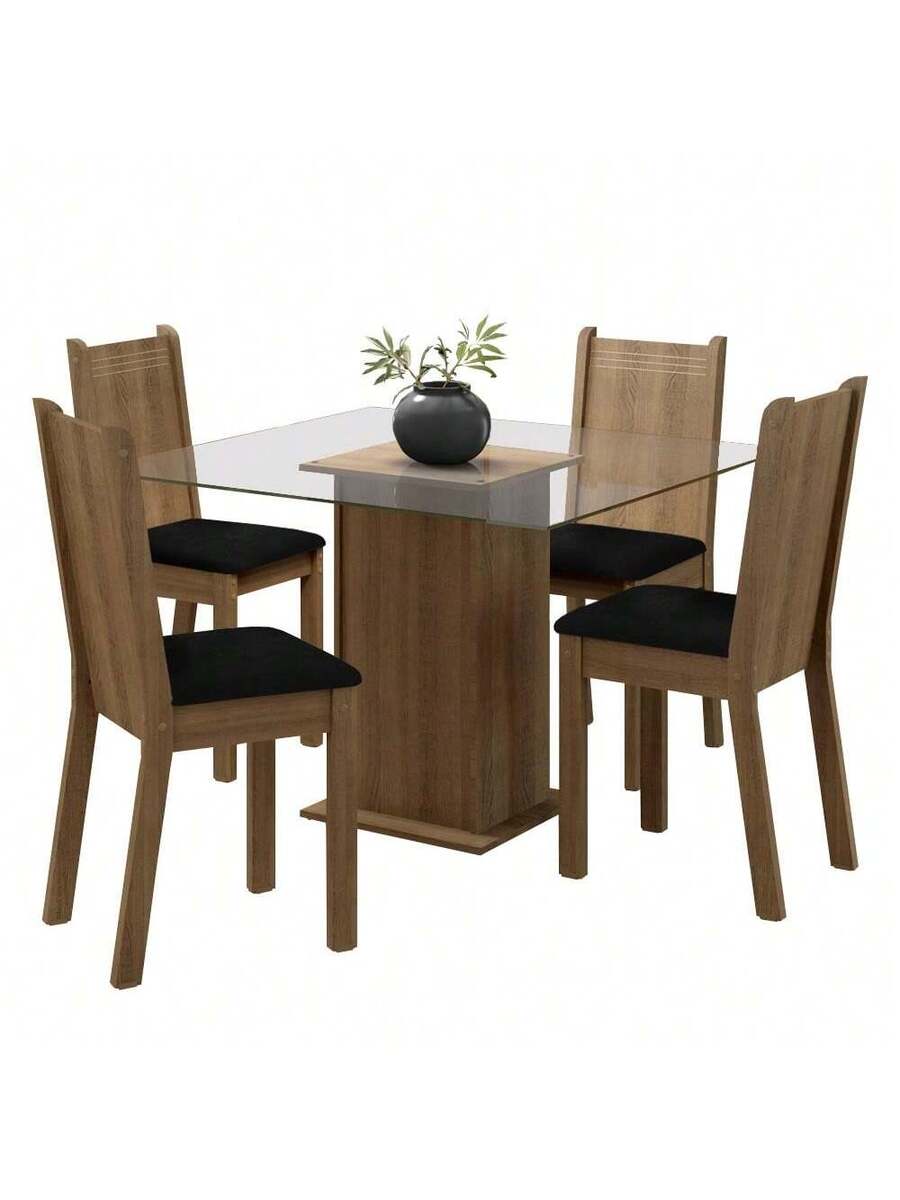 Juego De Comedor Con Mesa Y 4 Sillas
