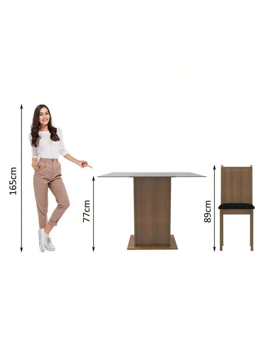 Juego De Comedor Con Mesa Y 4 Sillas